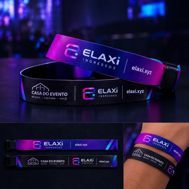 Pulseiras personalizadas para parceiros e equipe